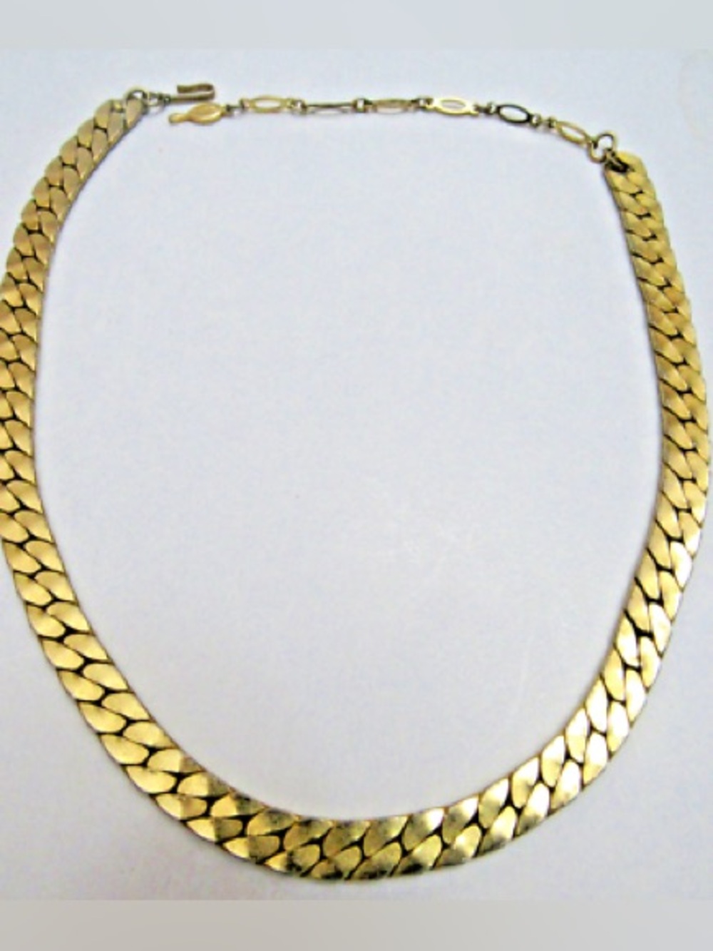 Gold Herringbone Chain Necklace - Women Jewelry